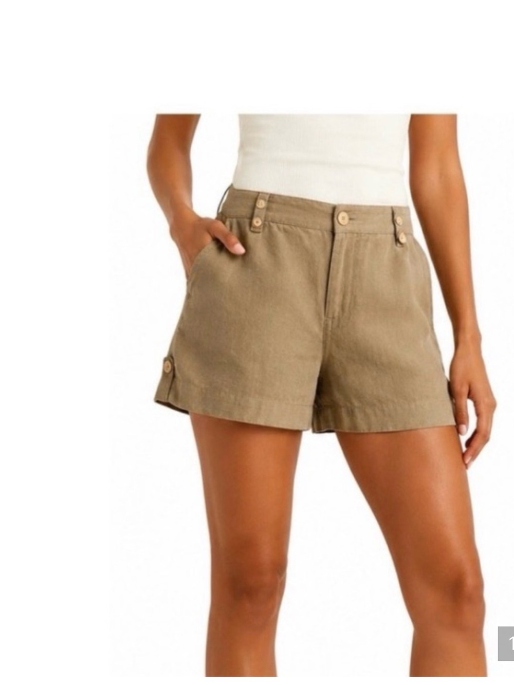L'AGENCE Leo High-Rise Linen Short Size 29 NWOT